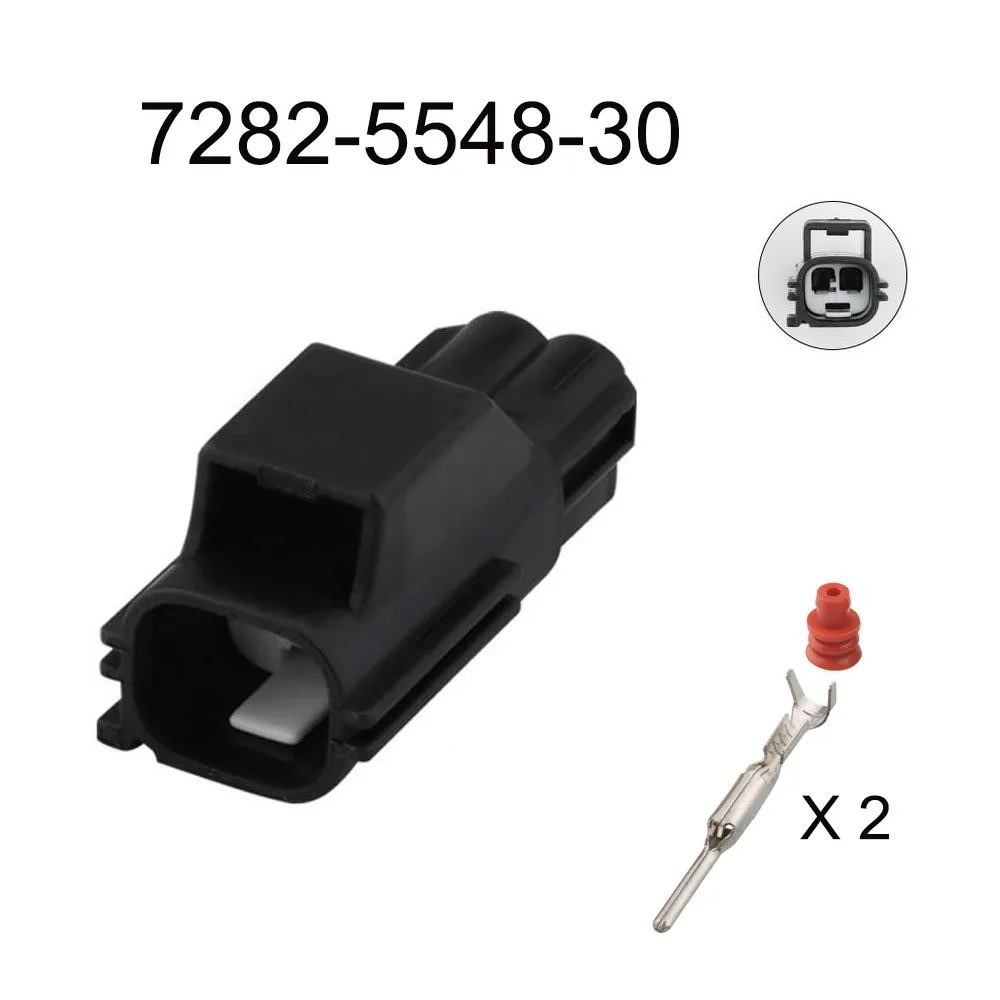 Imagem -02 - Conector de Cabo Impermeável Automático Plugue Automotivo Soquete Masculino da Família Inclui o Selo do Terminal Pin 7283554830 7282-5548-30 100set