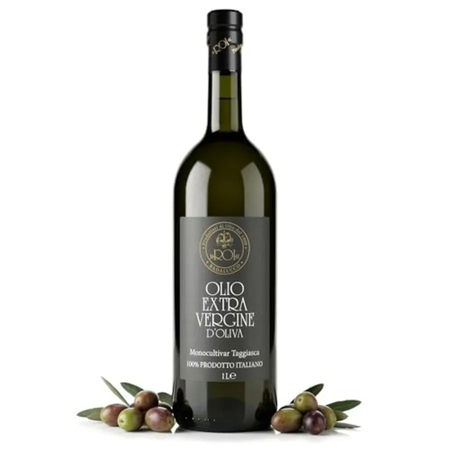 

Monocultivar Taggiasca Extra Virgin Olive Oil from Liguria Italy - Italian, First Cold Pressed Ligurian EVOO, High Polyphenols,