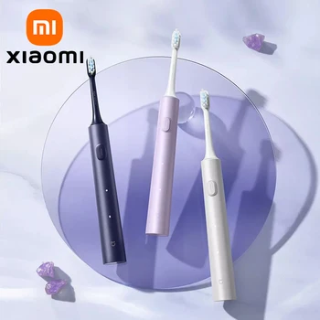 샤오미 미지아 T302 전기 음파 칫솔, USB 충전, 성인용 방수 전자 미백 칫솔