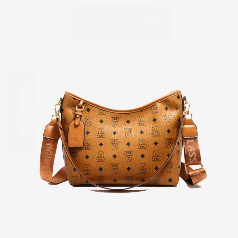 

Повседневная простая винтажная сумка-клатч с однотонным логотипом большой емкости и стильным буквенным принтом