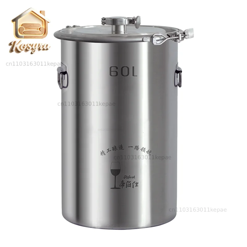 35L stainless steel fermentation barrel with faucet sealed storage barrel special for home brewing Food grade brewing equipment