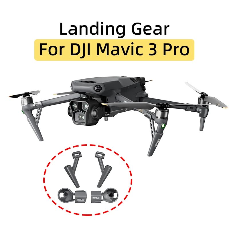معدات هبوط بدون طيار DJI Mavic 3 Pro ، نوع منقسم ، ساق داعمة عالية ، عدسة كاميرا Gimbal ، قوس واقي للهيكل ، ملحقات