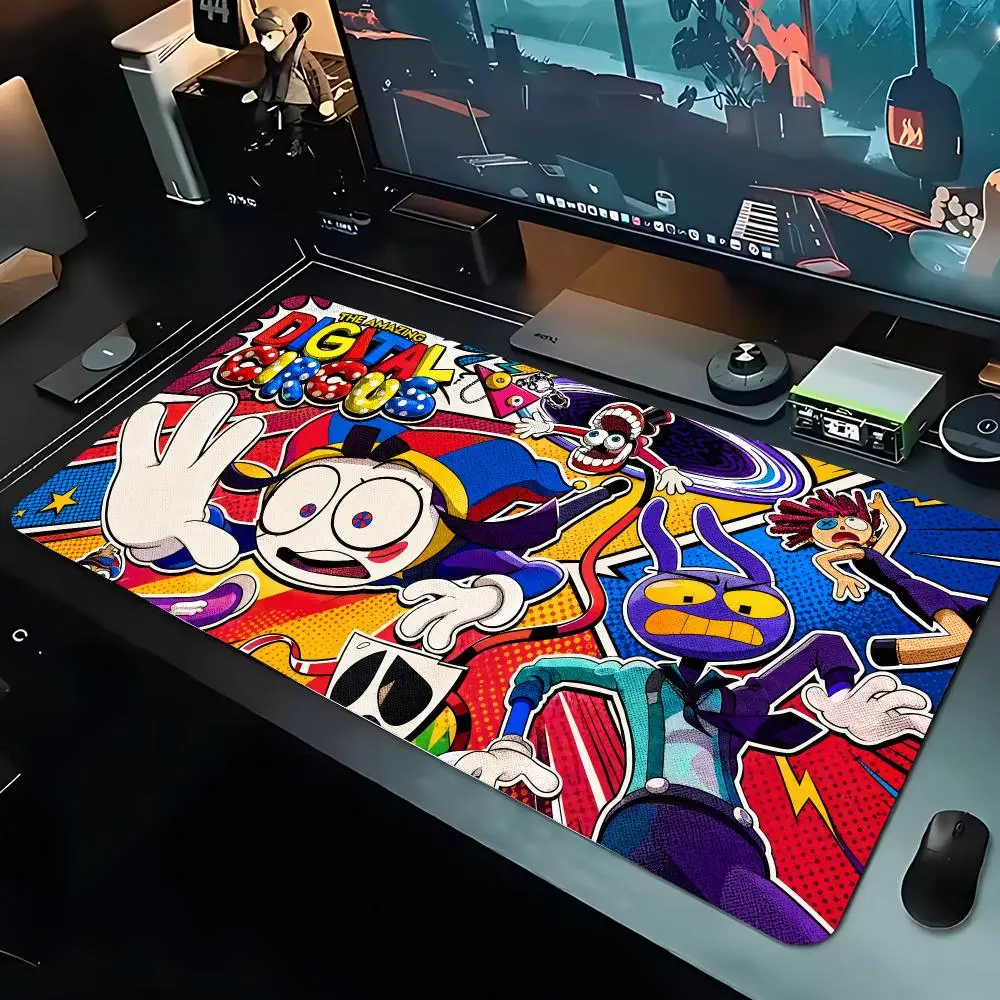 The Amazing Digital Circus Mouse Pad Large Playmat Gaming Customized Mat XXL Size Gamer Office Mousepad Logo Desk Mat