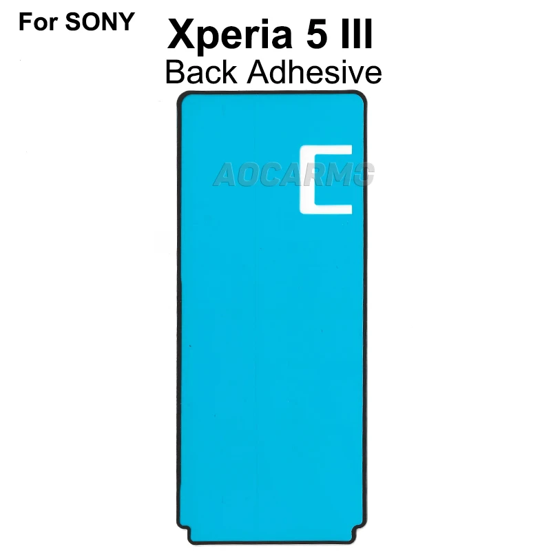 Aocarmo For SONY Xperia 5 III Full Set Adhesive X5iii XQ-BQ52 BQ72 Front LCD Rear Back Cover Sticker Battery Mic Earpiece Glue