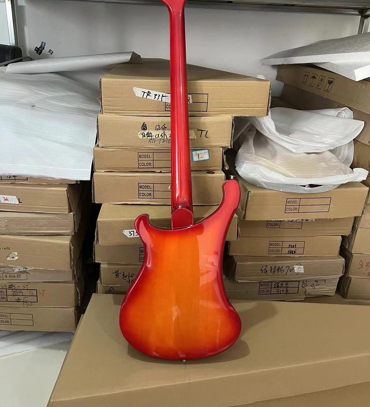 2026 new  Bass Guitar,Cherry Sunburst，neck through body，4 String bass, Rosewood Fingerboard, 4003 view 5