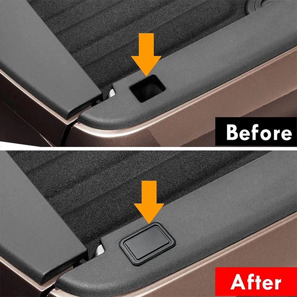 2Pcs Stake Pocket Covers Rear Tail Hole Plugs Caps Rear Truck Pickup Bed Rail Pile Plugs Caps for Ram 1500 2019-2024 Accessories