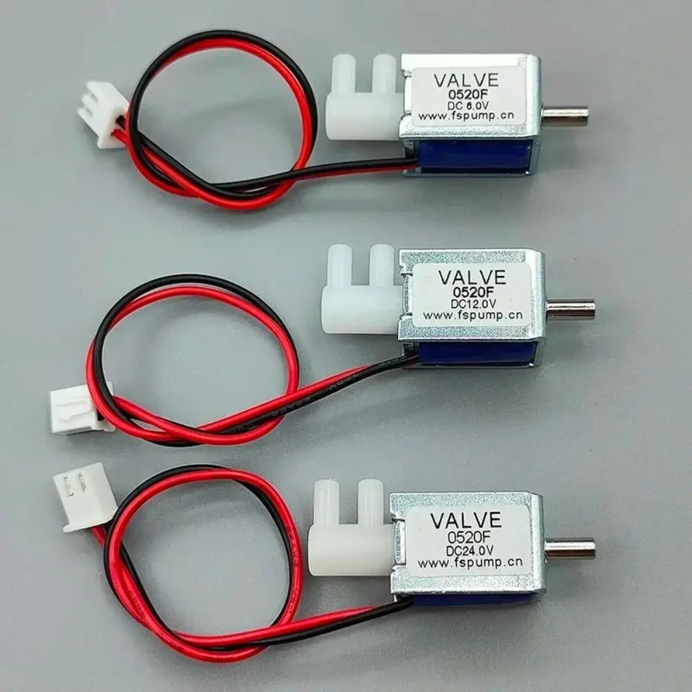 Micro Plastic Mini Electric Solenoid Valve 24V DC Rubber Micro Air Flow Control Valve Mini Size 2-Position 3-Way Valve