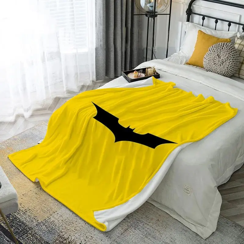 Creative DC Batman Superman The Flash New Cute Creative Cartoon Pattern Office Nap Fashion Soft Skin-Friendly Flannel Blanket