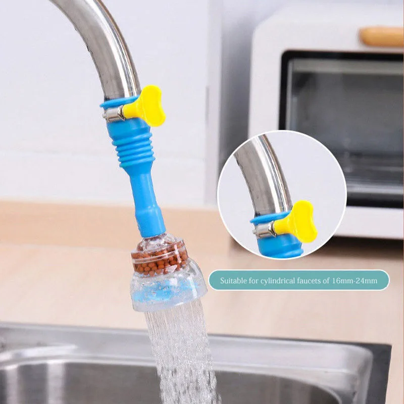 Kitchen Faucet Household Water Saving Nozzle Adapter 360 Swivel Retractable Tap Filter Splash-proof Shower Head Sink Accessories