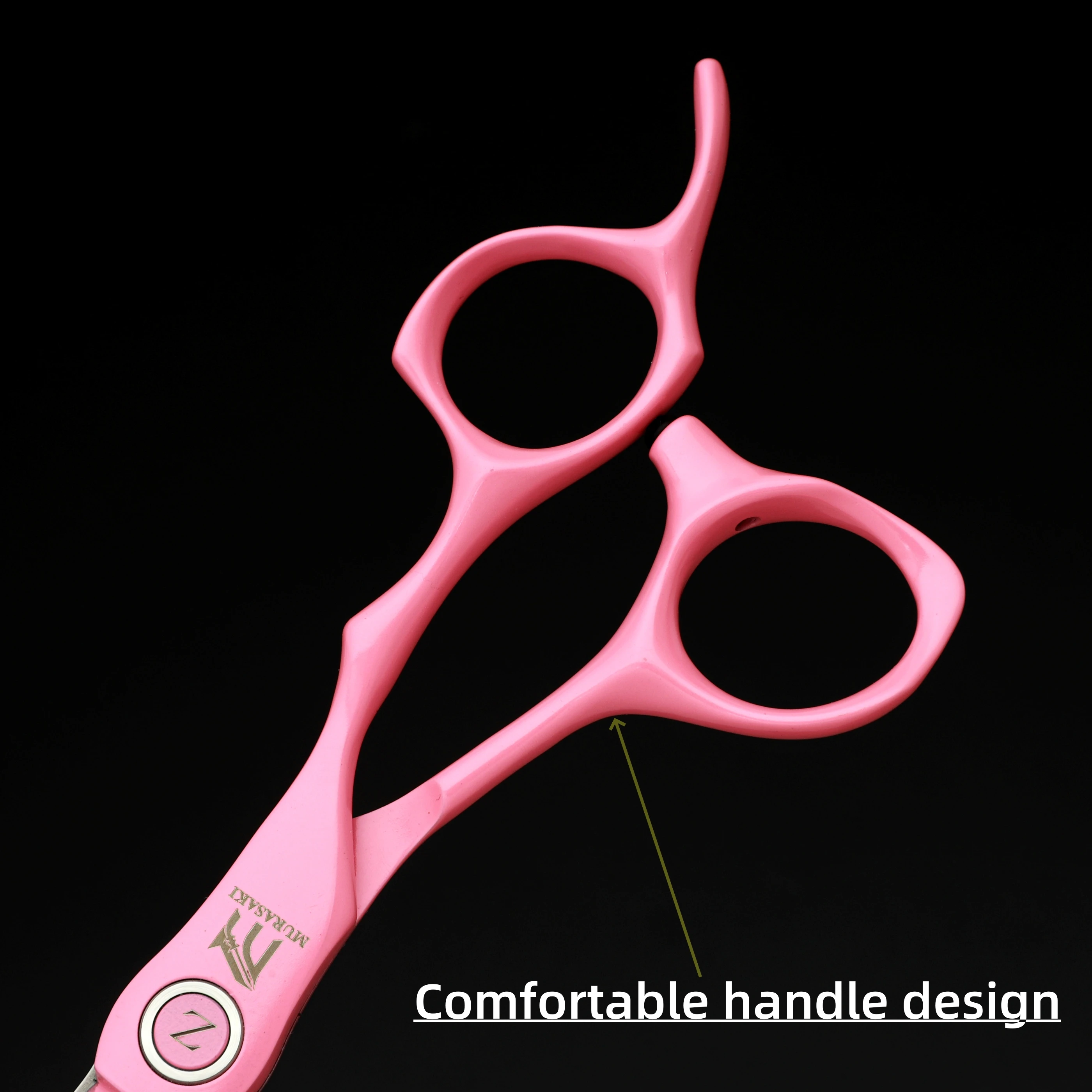 MURASAKI VG10 Stahl Friseurscheren, 6,0 Zoll Effilierscheren, Ergonomisches Design Haarschneidewerkzeuge, Sehr Scharf und Langlebig – Detail 16