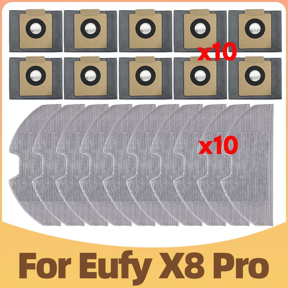 

Compatible For Eufy X8 Pro Robot Vacuum Cleaner Parts, mop, Dust bag, replacements