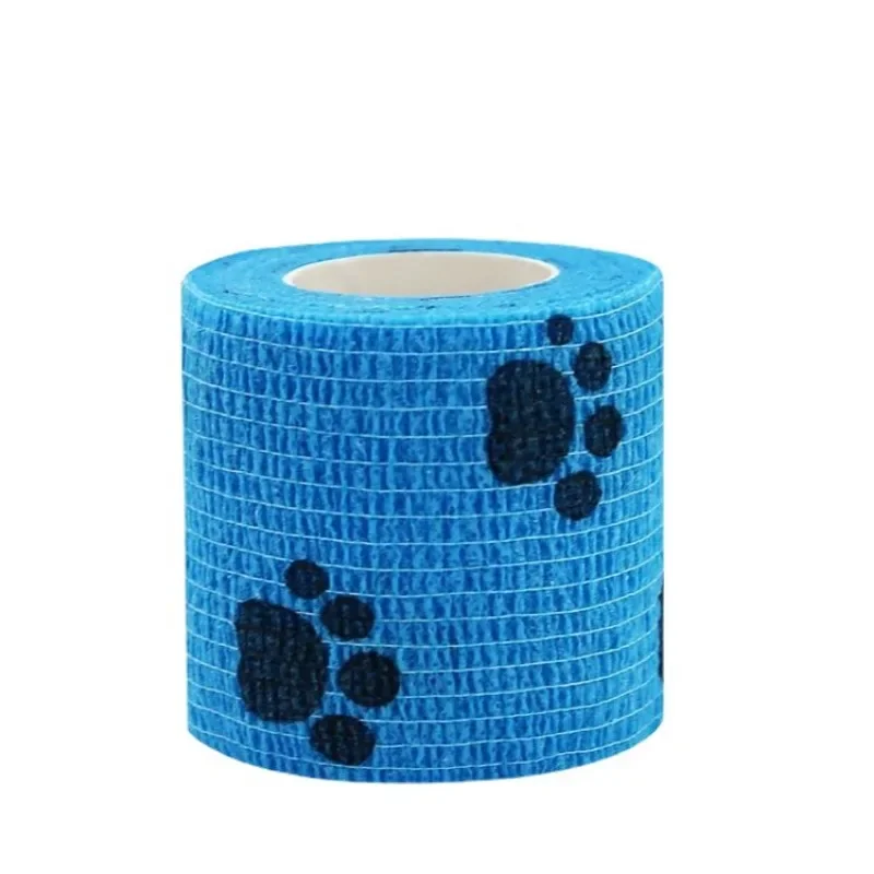 Printed Self Elastic Adhesive Athletic Tape Wraps 4.5cm Sports Bandage for Tattooing Finger Joint Knee for Pet Knee Support Pads