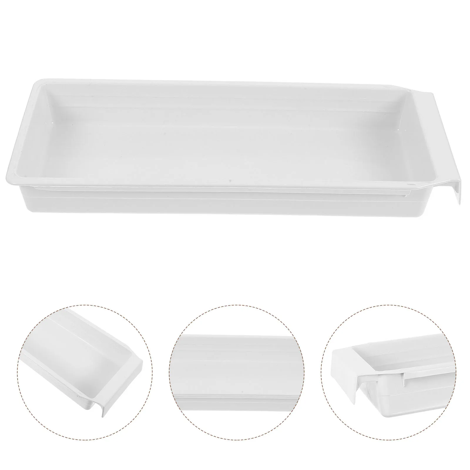 

Sewing Machine Table Drawer Organizer Plastic Storage Box Smooth Sliding Rails Compact Design Efficient Sewing Storage Solutions