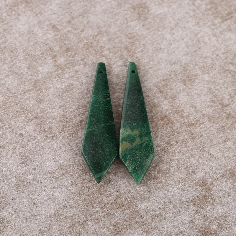 

B&F Handmade Natural African Jade Earring Beads for Jewelry Making - Stones Accessory Ideal Gift for Women