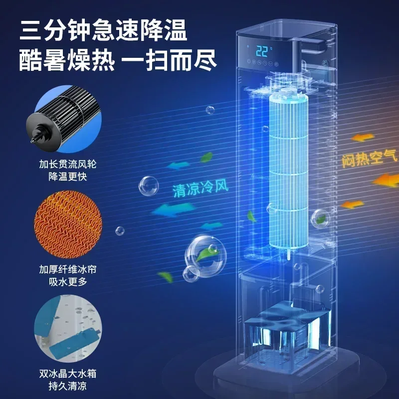 Tragbarer 220-V-Klimaanlagenventilator von Hisense mit Wasserkühlungsfunktion, perfekt für Zuhause und Büro