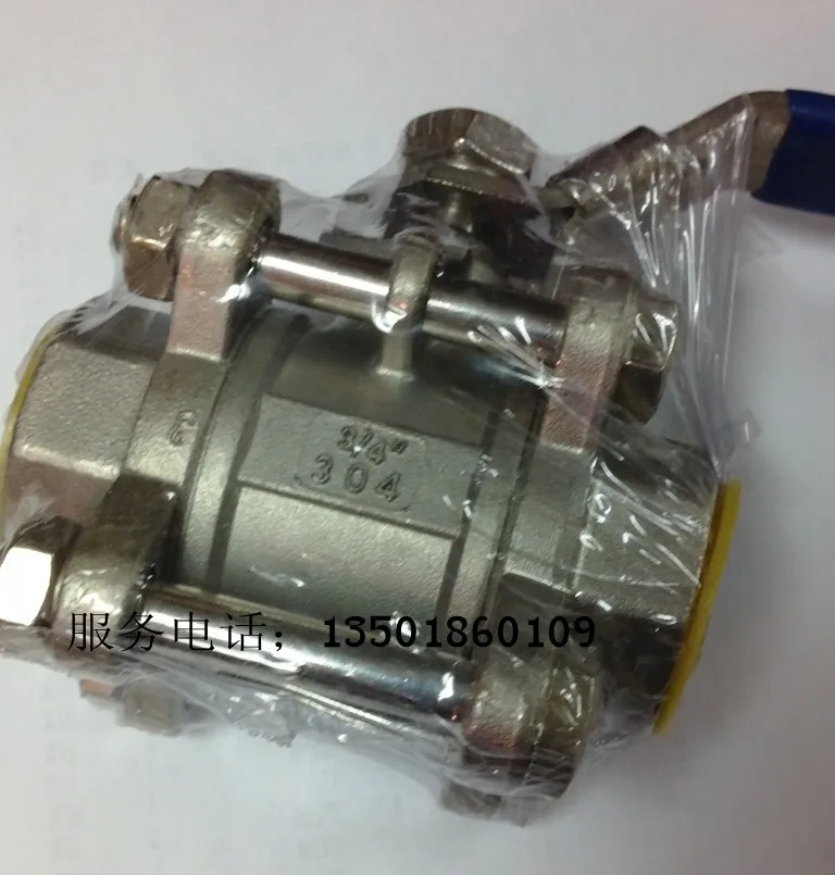 Three piece ball valve 304 stainless steel ball valve 4 point internal thread ball valve threaded ball valve DN15~DN100