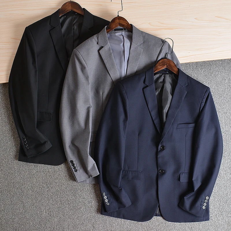 

High-End Men's Busin Casual Suit Jaet Autumn Winter Faion Urban Sle Ultra Slim Fit Long Sve round Hem Tailored Coat