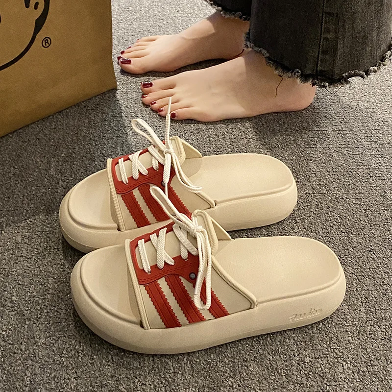 

2025 Women's Fashion Ankle Sandals Soft Sole Anti-Slip Design Cross-Strap Style Fashionable and Versatile Casual Sandals