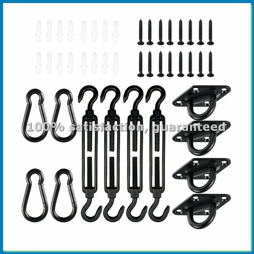 

Комплект крепежа для тентов-парусов (44 шт.) для установки треугольных и прямоугольных тентов-парусов, для патио, сада, улицы - A51M