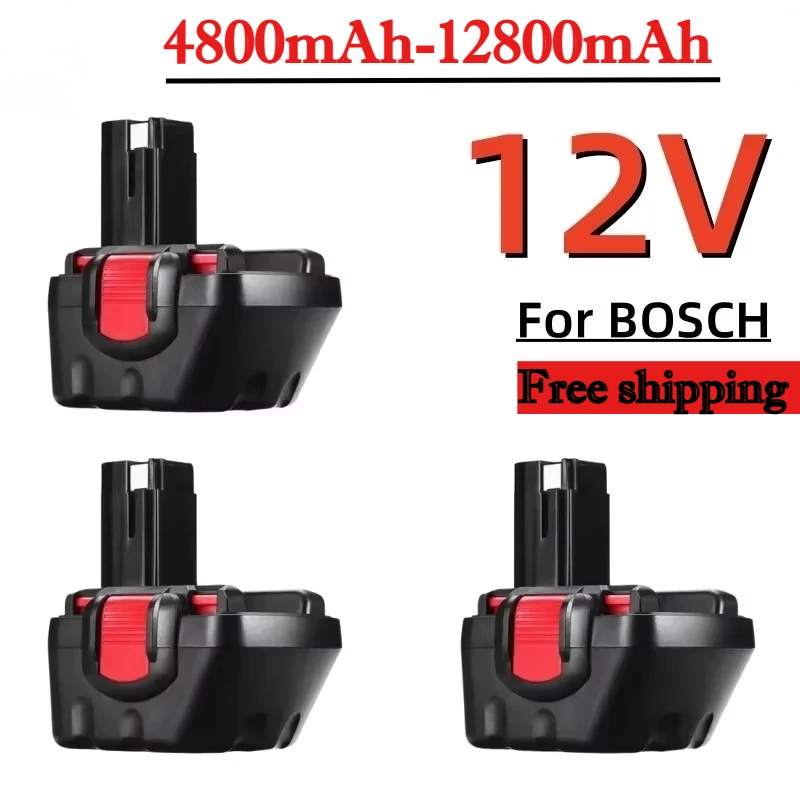 

Аккумулятор NiMH 12800 мАч для электроинструментов BOSCH 12В, совместимый с BAT043, BAT045, BAT120, GSR 12 VE-2, 2607335709, 2607335557 (модель 2026 года)