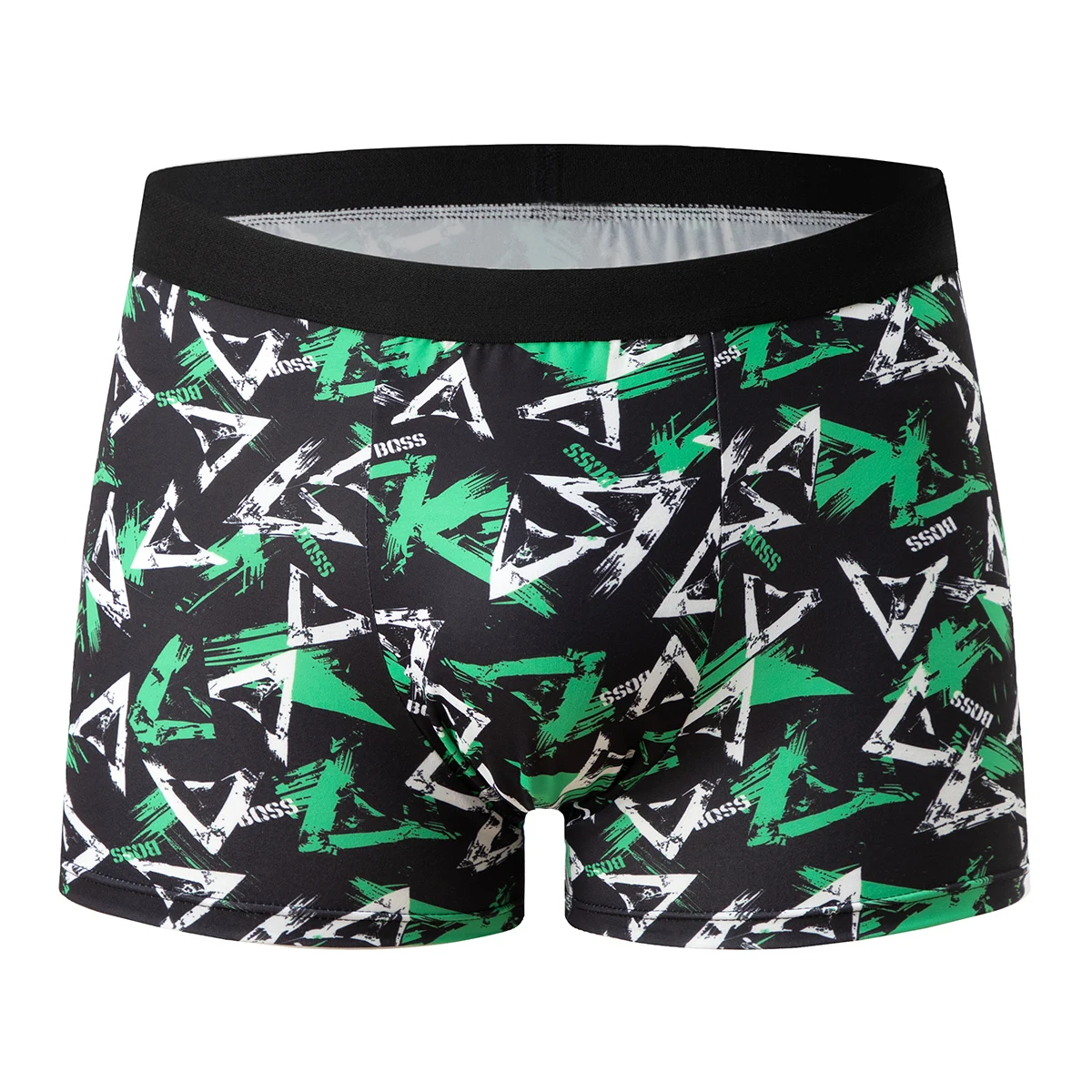 4-teiliges Set bedruckter Unterwäsche für Männer und Jugendliche, bequeme flache Boxershorts mit elastischem Bund, mehrfarbige Freizeitshorts – Detail 6