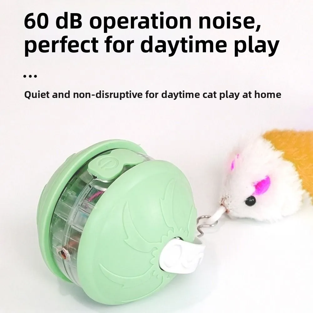 Criativo infravermelho automático rolamento bola alerta de voz mordida-resistente automático provocando brinquedos do gato engraçado baixo ruído