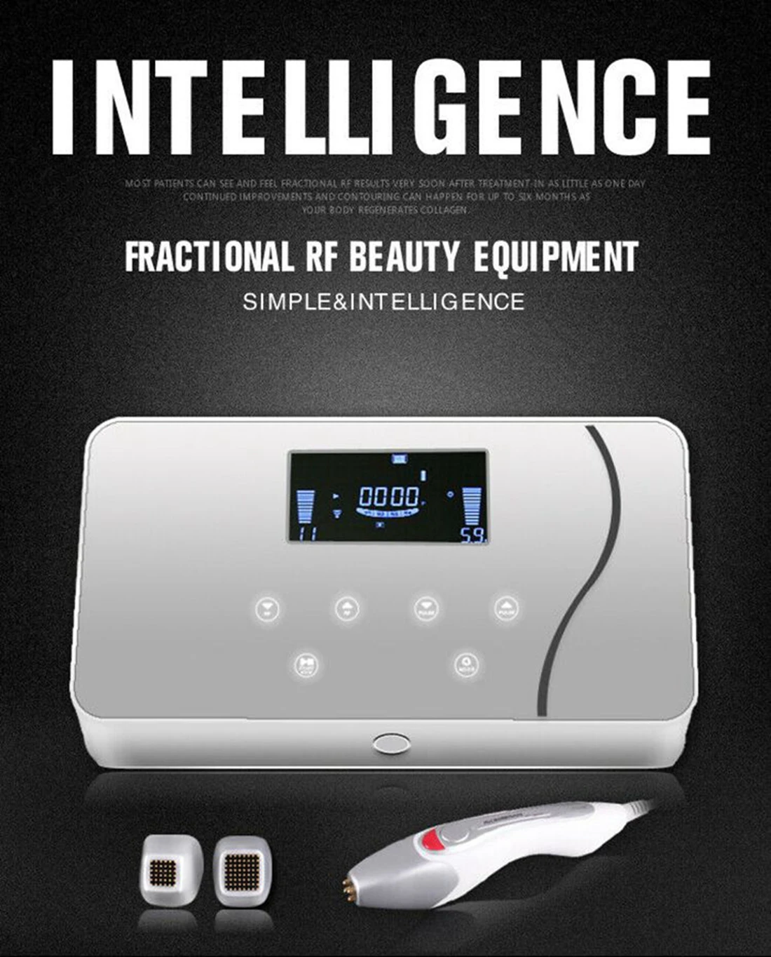 High Technology Intelligent Fractional RF Dot Matrix Beauty Machine, For Skin Lift Wrinkle Removal Spa Cosmetic Device