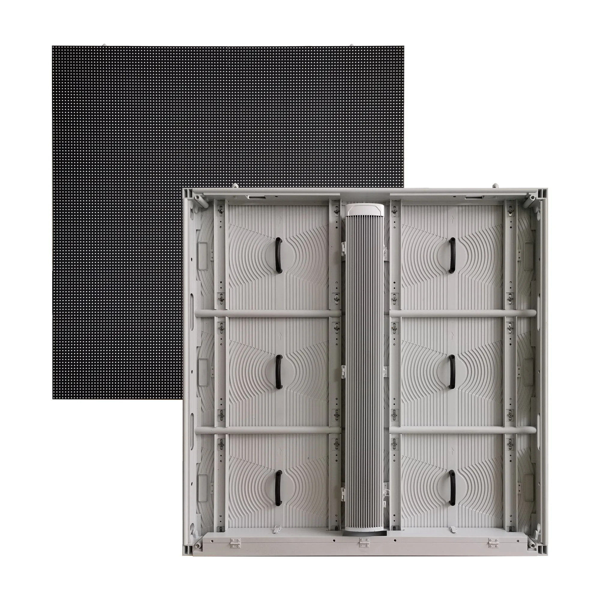 تأجير شاشة LED خارجية P5 P6 P81 500*1000 مللي متر تصميم جديد شاشة عرض LED شفافة جدار فيديو LED