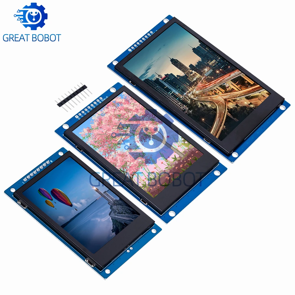 Wyświetlacz SPI TFT LCD 2.4 2.8 3.2 3.5 cala ST7789V ST7796S, 240×320 320×480 z adapterem PCB 3.3V/5V dla Arduino — zdjęcie produktu 3