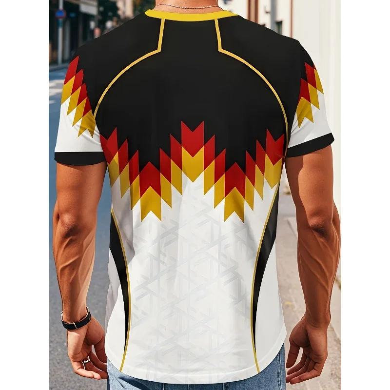 2026 German Style Sports T-shirt Breathable Gym Running Loose Athletic Short Sleeve Tops Summer Adult Child Casual Sportswear