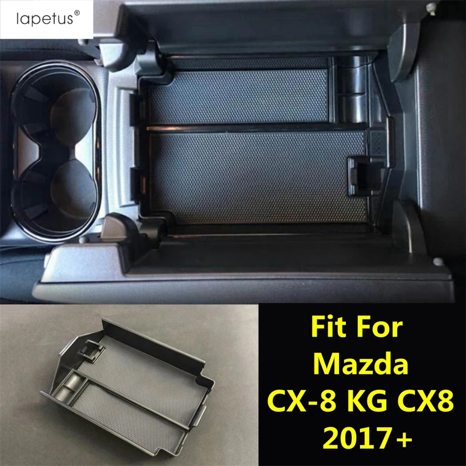 

Center Console Armrest Storage Box Container Organizer Holder Tray For Mazda CX-8 KG CX8 2017 - 2021 Car Accessories Interior