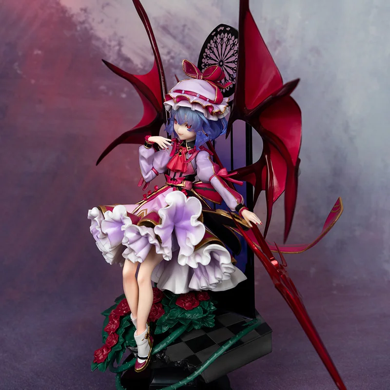 Touhou 프로젝트 Remilia Scarlett 수제 붉은 악마 하우스 애니메이션 귀엽고 아름다운 소녀 모델 애니메이션 장난감
