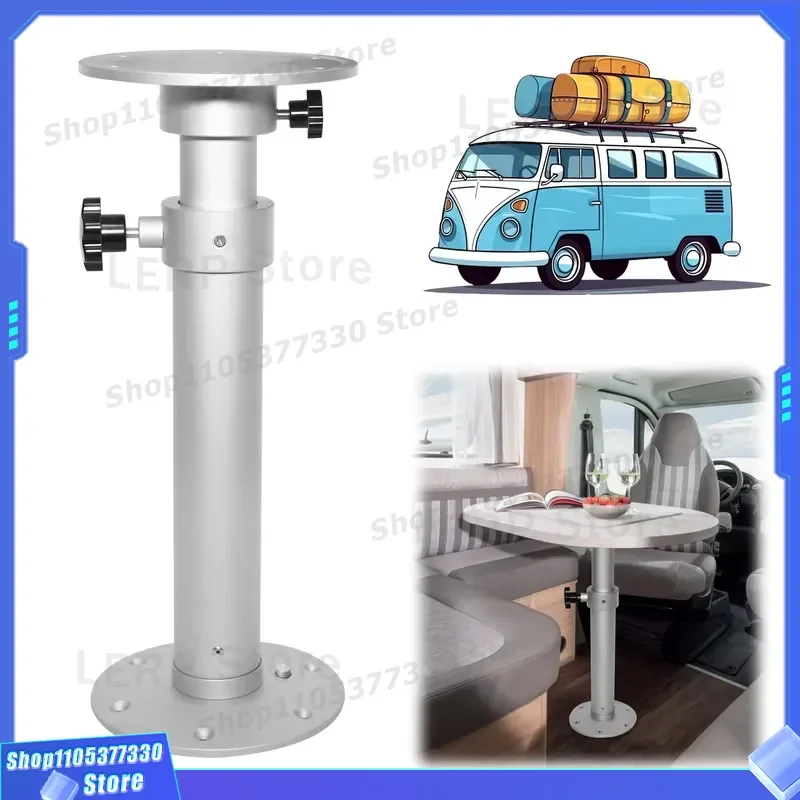 Universal Auto Interior Side Seat Kit with Aluminum Retractable Table Legs Height Adjustable Luxury Design for RV Camper Easy