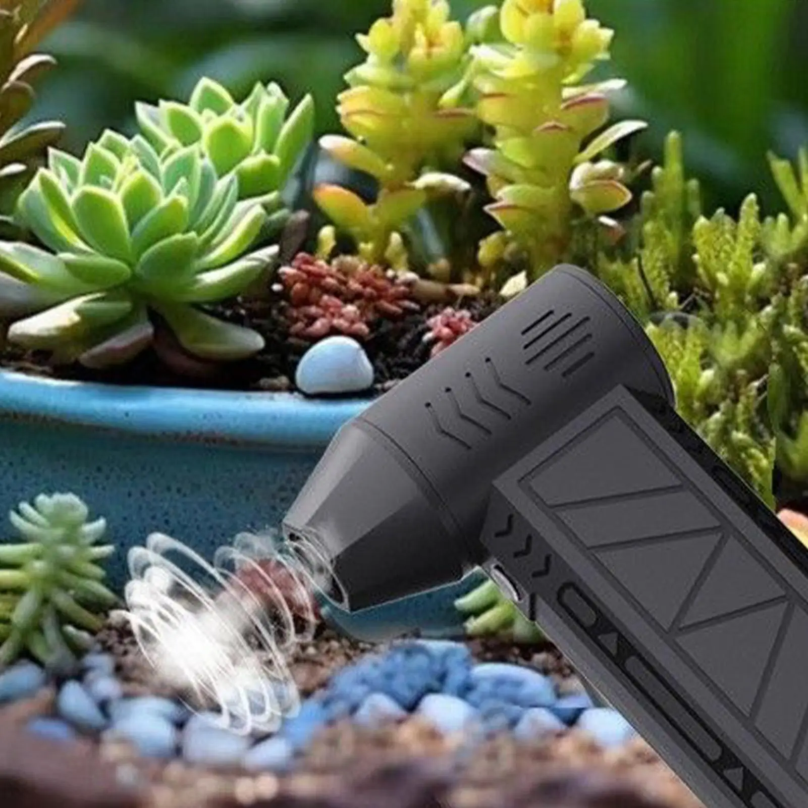 منفاخ هواء لمجفف السيارة 3 سرعات لوازم المكاتب المحمولة اللاسلكية منفاخ هواء لاسلكي للمكنسة والعاصفة وتنظيف الغبار على ظهره #3