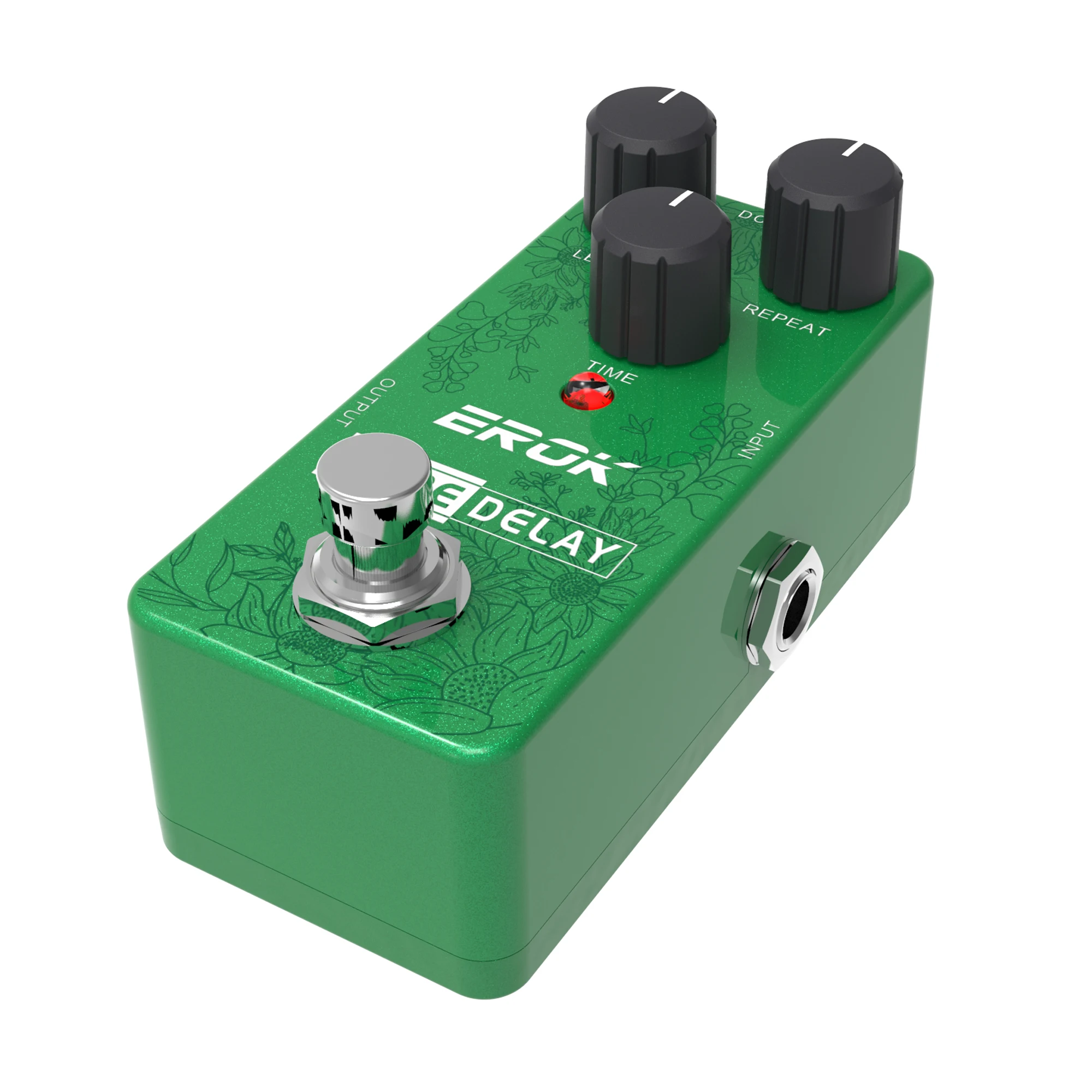 EROK Guitar Delay Pedal - Analog-Digital Integration, Classic Tape Echo Tone, 25-600ms Adjustable Delay, True Bypass, Wide Compa view 6