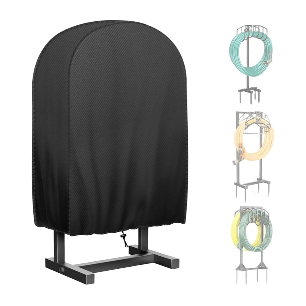 

1PC Garden Hose Dust Cover 24*10*24 /30*10*30 Inch 4-Wheel Garden Hose Reel Cart Covers Weather-Resistant Protective Cover