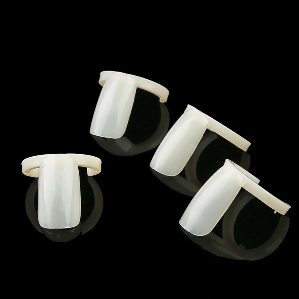 50 ชิ้น ปลายเล็บปลอมอเนกประสงค์สำหรับงาน DIY ทำเล็บ แสดงสีเจลยูวี อุปกรณ์เสริมสำหรับแหวน