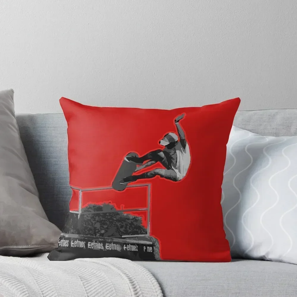 

Cool skater on red Throw Pillow Pillowcase sleeping pillows pillow