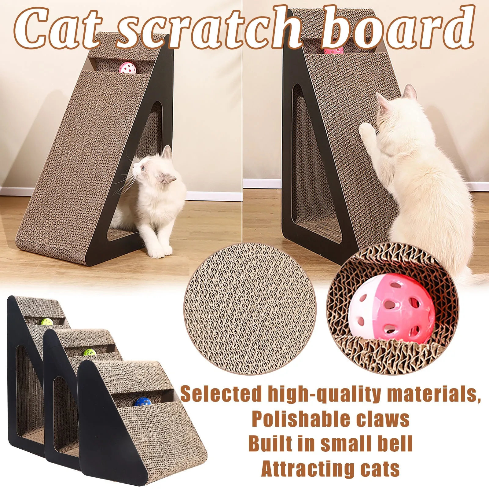 Vertical Cat Scratching Board, Wear-resistant And Non-shedding, Large Cat Scratching Board, Claws Grinder, Scratch-resistant