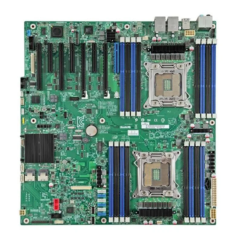 Серверная материнская плата W2600CR, 4-канальная розетка R C602, работает отлично