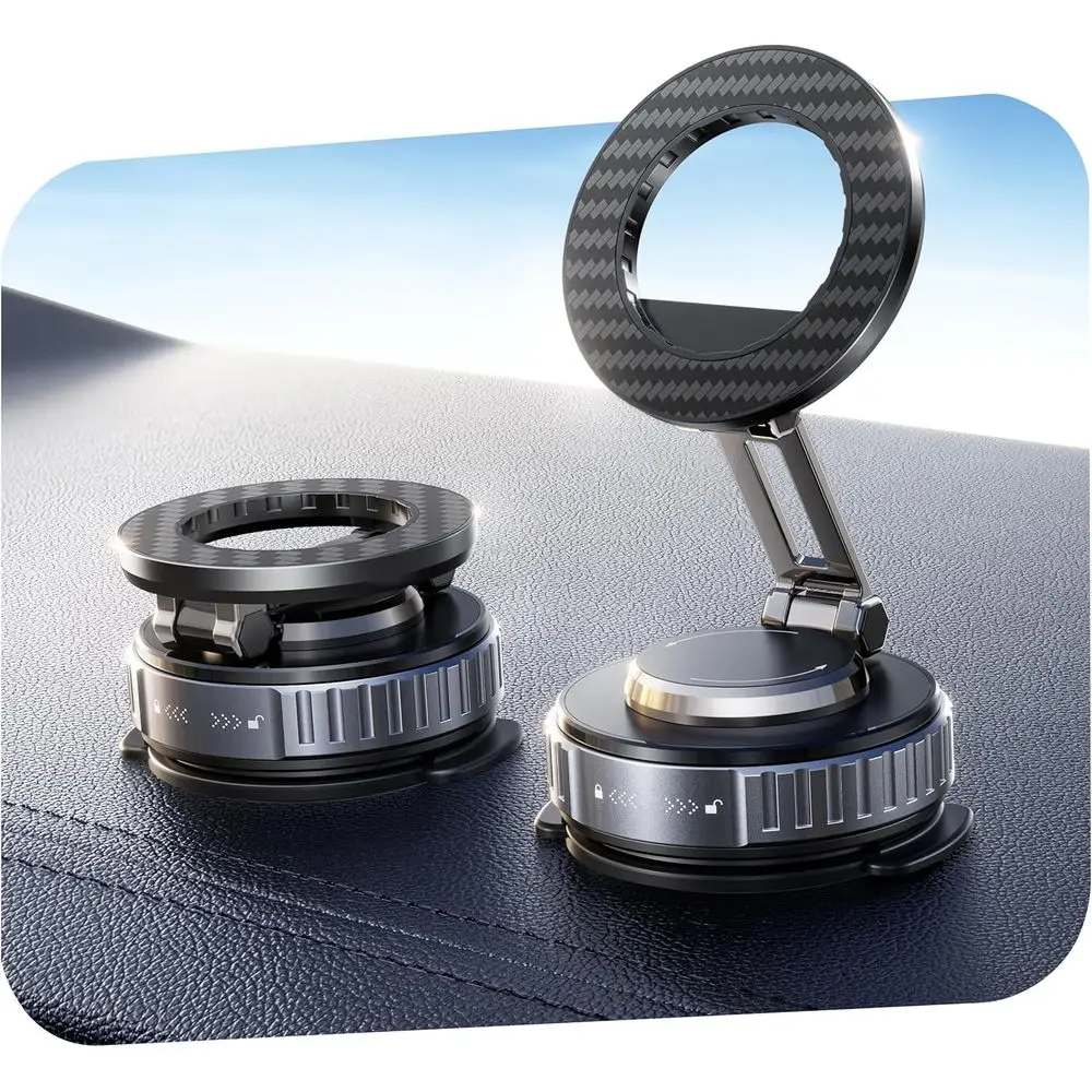 

Upgraded Car Phone Holder 360° Adjustable Vacuum Magnetic Holders, Cell Phone Car Mount for iPhone 17 Pro Max 16 15 14 13 12 Air