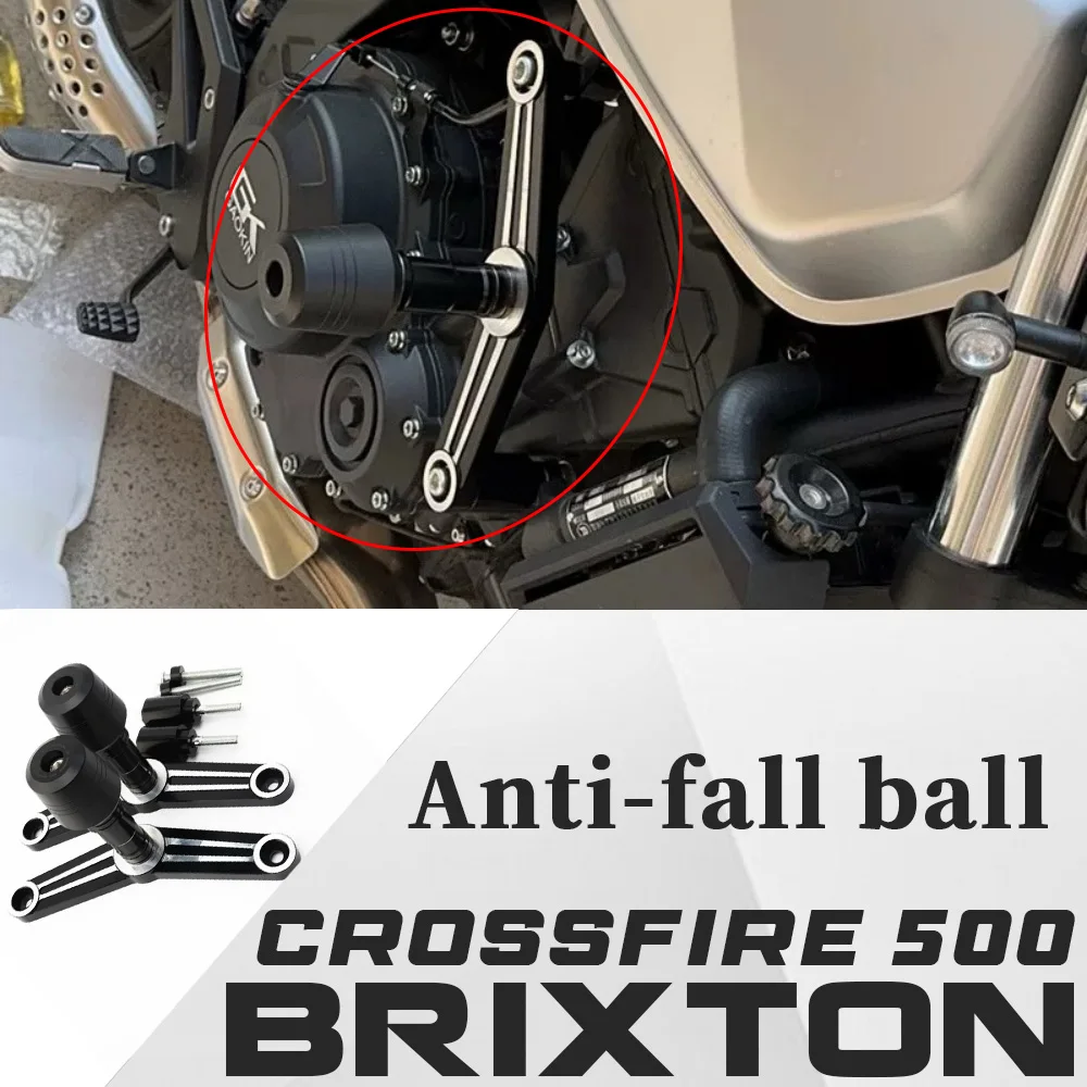 For Brixton Crossfire 500 anti-fall ball GK500 protective bar bumper