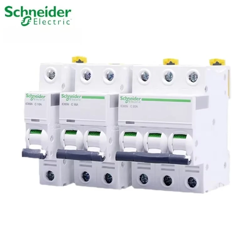 Schneider Electric IC65N Miniatur-Leistungsschalter Acti9-Serie A9F18 IC65N Typ C 1P 2P 3P 4P C10A 16A 20A 25A 32A 40A 50A 63A