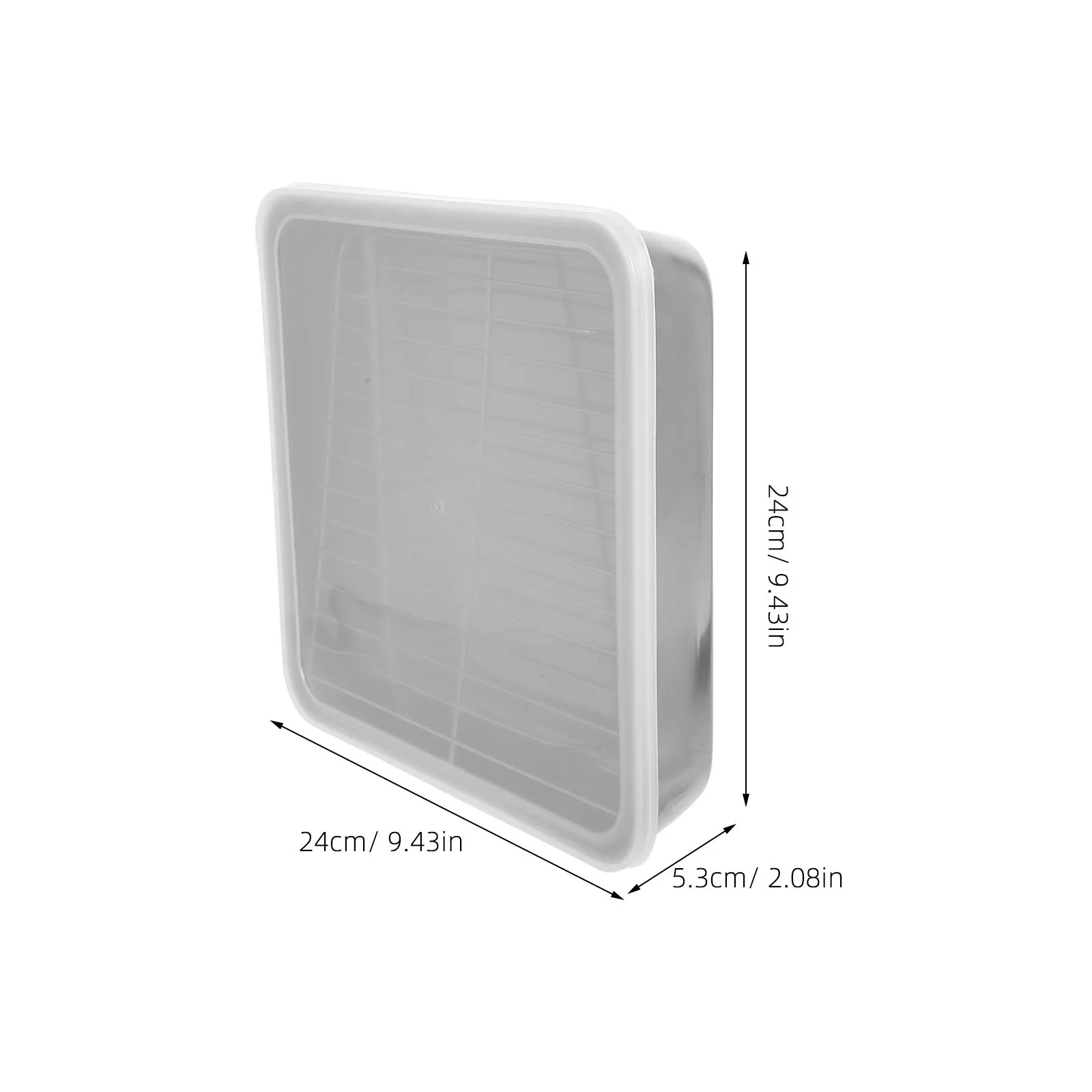 1Set Stainless Steel Roasting Pan Rectangular Design High Temperature Resistant Lid Rack Oven Safe Grill Basket Bbq Baking