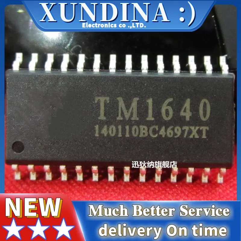 10PCS/LOT TM1640 TM1640B AIP1640 SOP28   new and original IC