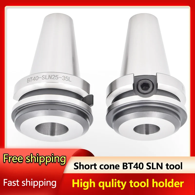 

High quality Side lock BT40 SLN16 SLN20 SLN25 Short Cone Tool Holder Handle Collet Chuck Lathe Milling Machine Tools