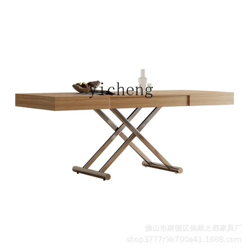 XL Lifting and Foldable Retractable Coffee Table Changing Dining Table Double-Use Multi-Functional Coffee Table