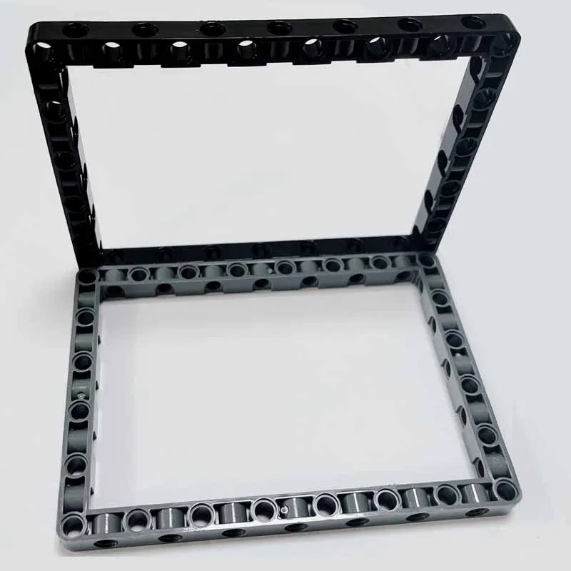 Quadro técnico 11x15 braço anel feixe 7x11 blocos de construção moc conector parte brinquedo para ev3 compatível 39790/39794 2 pçs/lote
