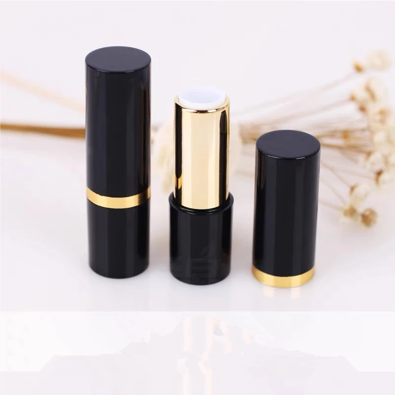 100pcs 12.1mm Black DIY Lip Balm Tubes Homemade Lip Stick Beauty Lipstick Balm Cosmetic Containers