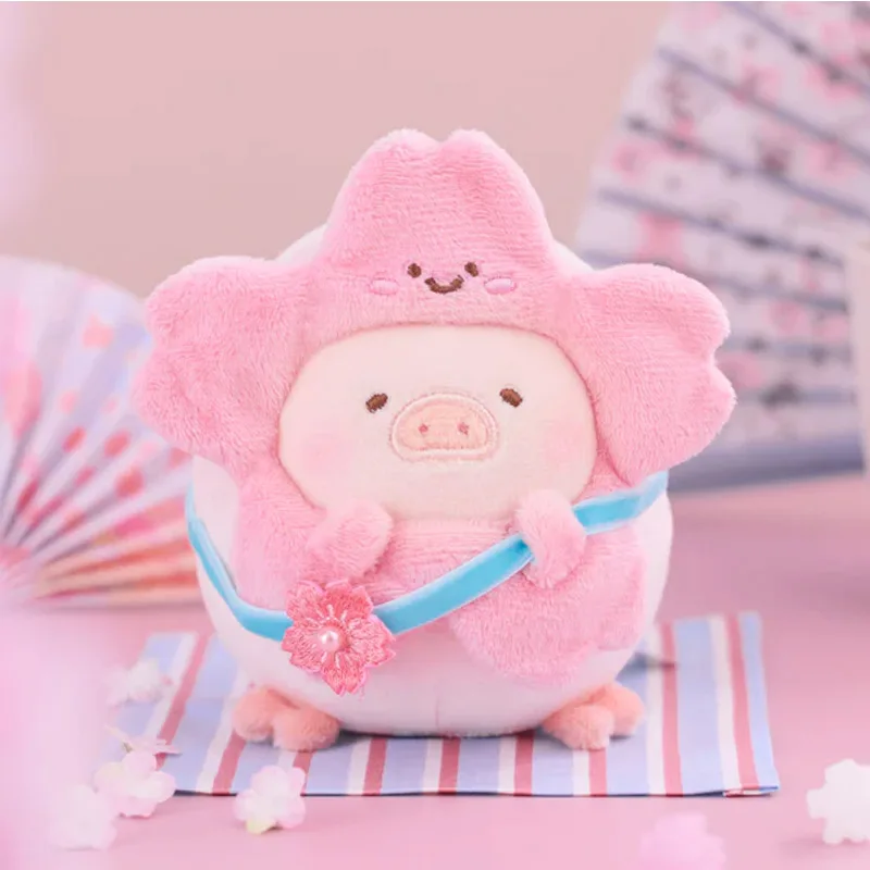 

Lulu Pig Cherry Blossom Green Dragon MALLOW Plush Pendant Toys Doll Cute Anime Figure Ornaments Gift Collection